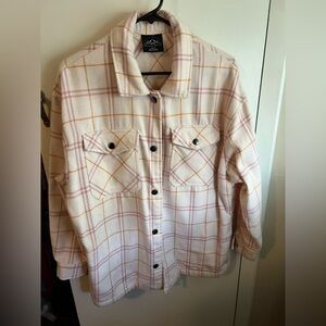 Plaid Button-Up Jacket